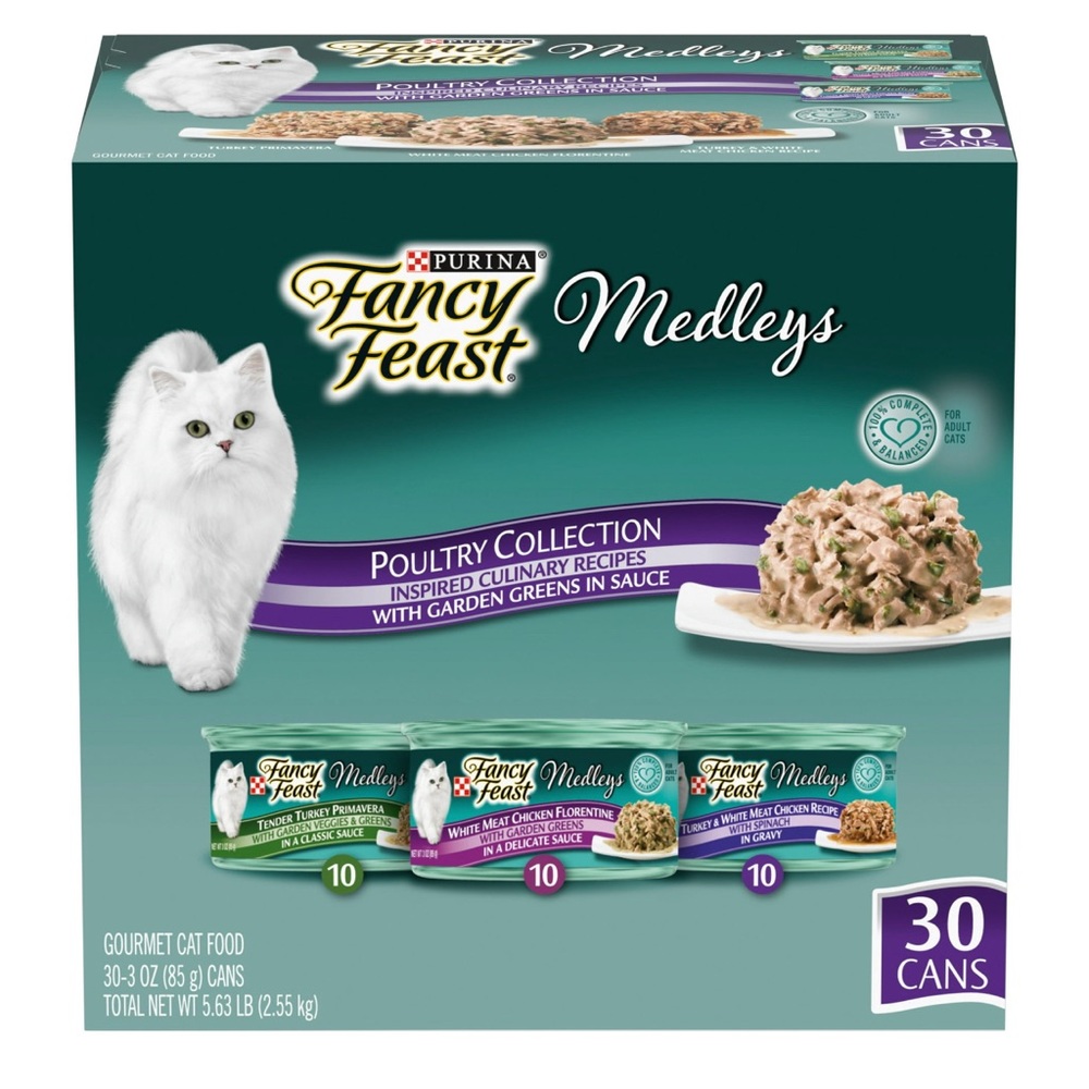 Fancy Feast Medleys | Poultry Collection | 30 count